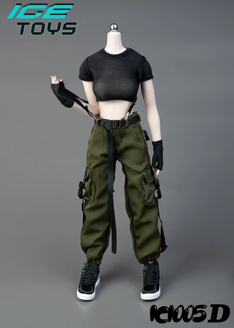 5 Pcs/set ICE TOYS IC1005 1/6 Trendy Female Tactical Clothing Short Vest  Pants Set