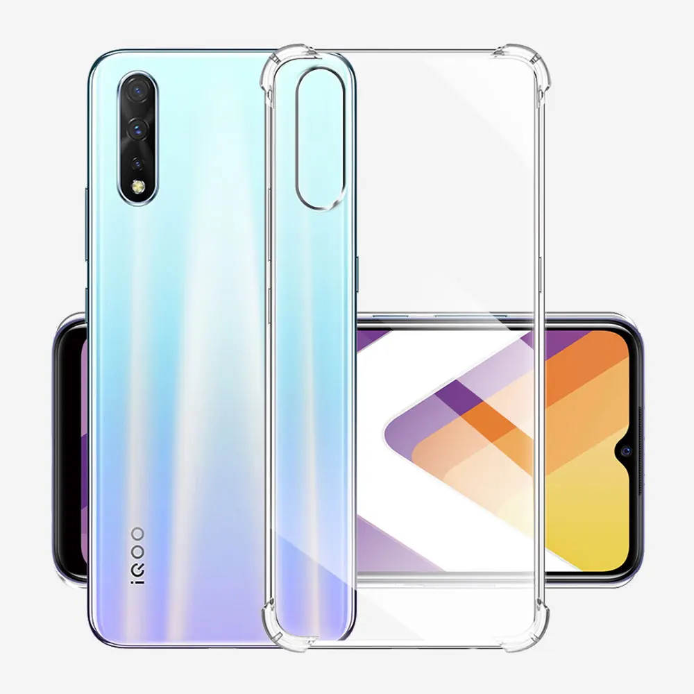 Shockproof Silicone Soft Clear Phone Case - Transparent Coque s