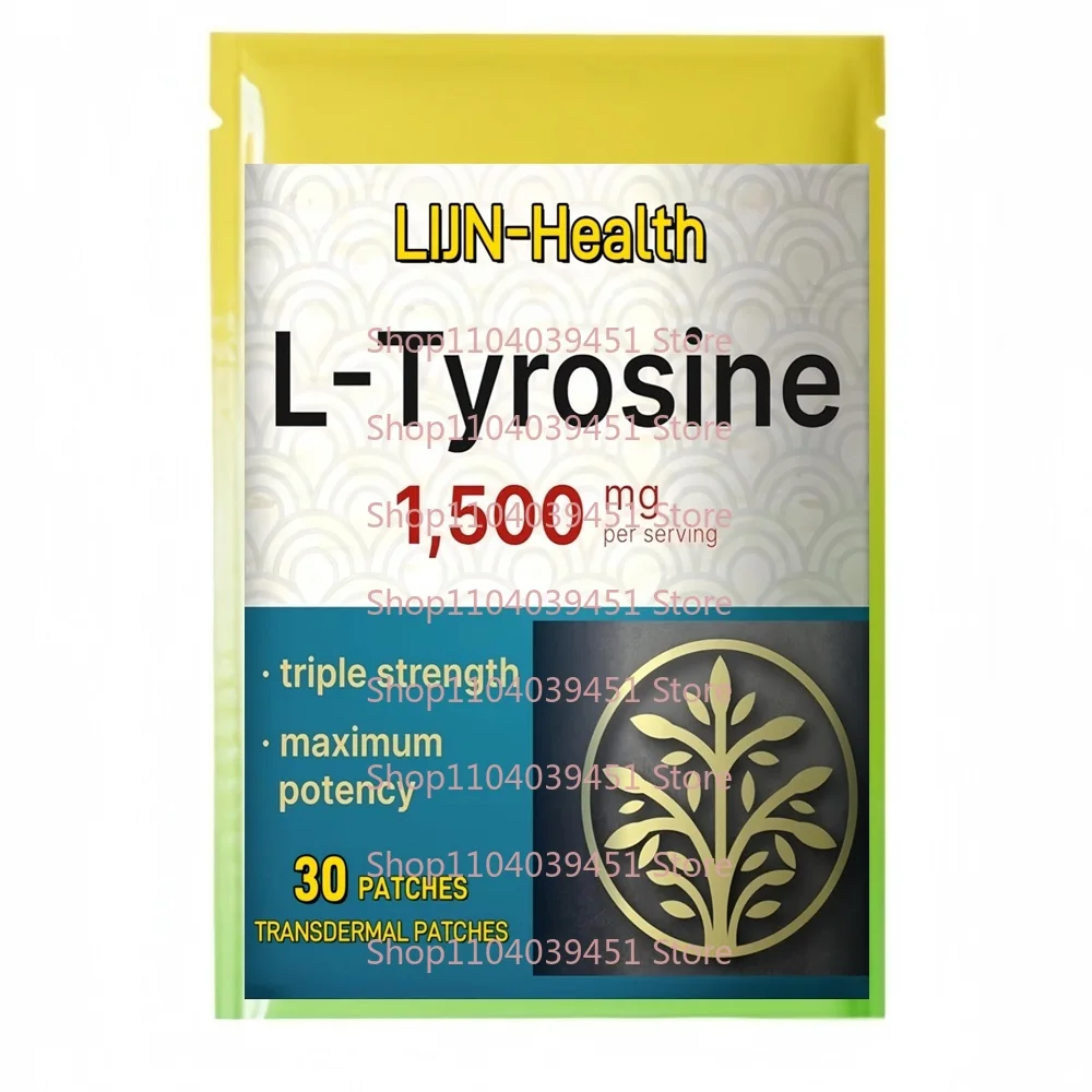 30 Patches L Tyrosine Transdermal Patches &ndash; Support for Memory, Cognitive Health, and Mental Alertness