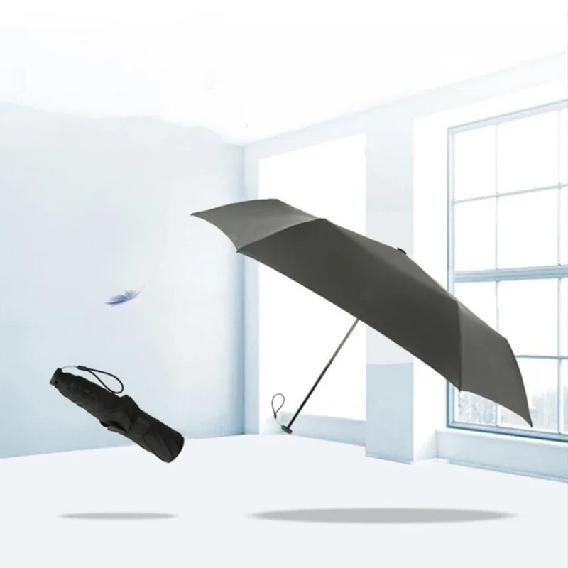 110g Portable Three Folding Umbrella Men Business Windproof Anti-UV Waterproof Female Travel Japanese Parasol folding umbrella wind resistant umbrella japanese umbrella