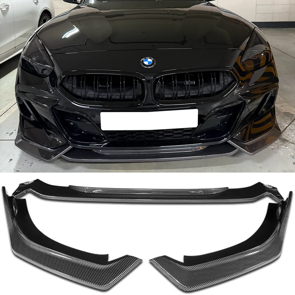 광택 블랙 자동차 프론트 범퍼 스플리터 립 디퓨저 바디 키트 스포일러 가드 BMW Z4 G29 M-스포츠 2019 2020-2023 2024 2025 2026용