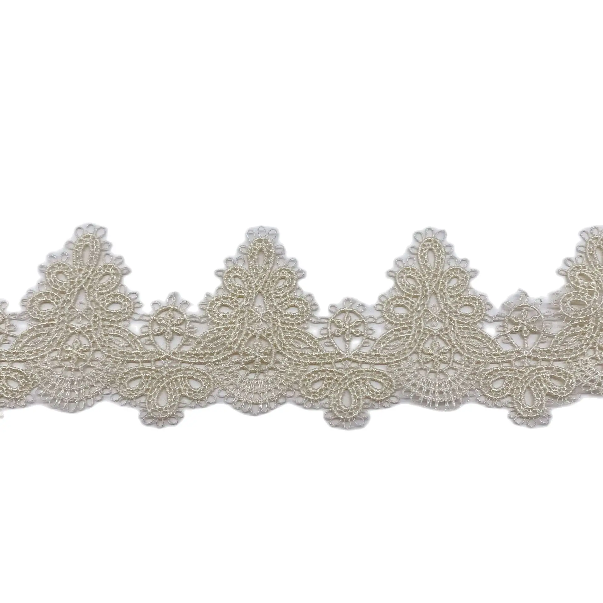 1Yard Beige Sky Blue Red Lace Fabric 6cm Guipure Green Embroidery Ribbon Collar Gold Trim Sewing Applique Pink Dress LP46