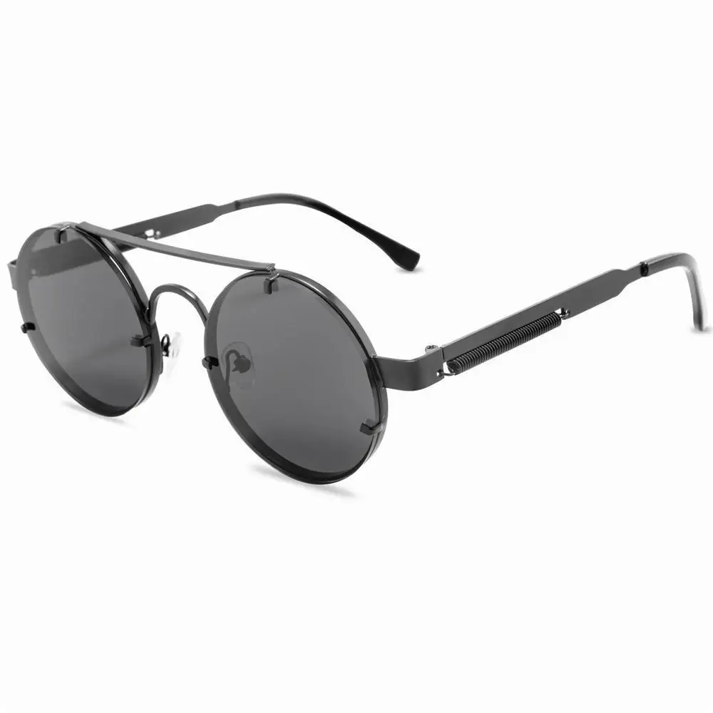 Vintage Punk Style Sunglasses Men Retro Round Metal Frame Women Summer New Design Sun Glasses Fashion Eyewear UV400
