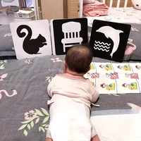 Montessori Toys Baby Visual Stimulation Cards Black White High Contrast Flash Cards Learning Educational Toys for Children 2024 2