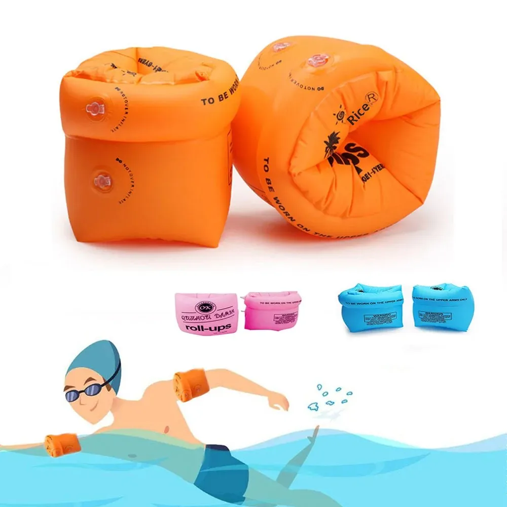 Thickened Swimming Arm Ring for Children Large Floatation Upgraded Air Mouth Float Sleeve Life Saving Circle Sports Entertainmen