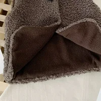 Gilet en Velours et Laine d'Agneau pour Bébé Fille et Garçon, Manteau Chaud à Simple Boutonnage et Col en V, à la Mode, Automne et Hiver 4