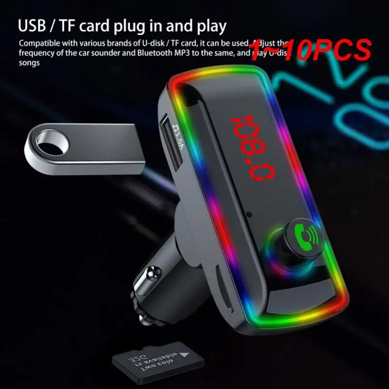 

Fm-трансмиттер портативный универсальный с функцией быстрой зарядки, 1-10 шт.