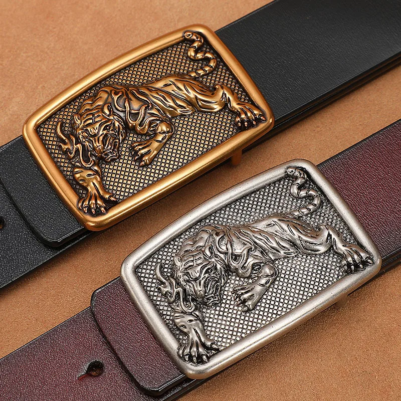 

Vintage Belt Men's Board Buckle Smooth Buckle Leather Extended Size 140cm 150cm Pure Cowhide Personalized Business Belt