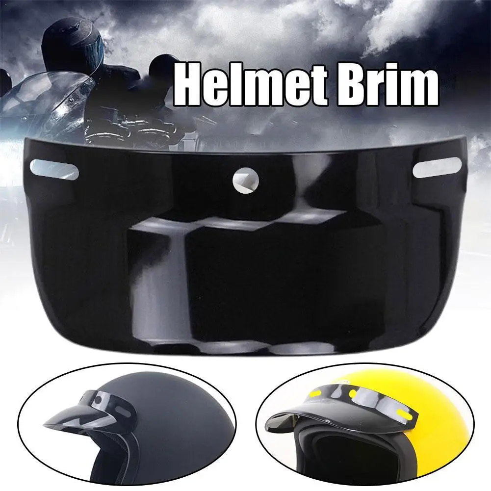 

1pc Retro Motorcycle Helmet Sunshade Vise Visor Replacement UV Ray Protection Fashion 3-button Motorcycle Half Helmet 3/4 Helmet