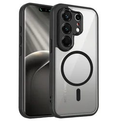 Luxury Magnetic Frosted Skin - Friendly Acrylic Shockproof Case with MagSafe Compatibility for Tecno Camon 50 Ultra (Black)