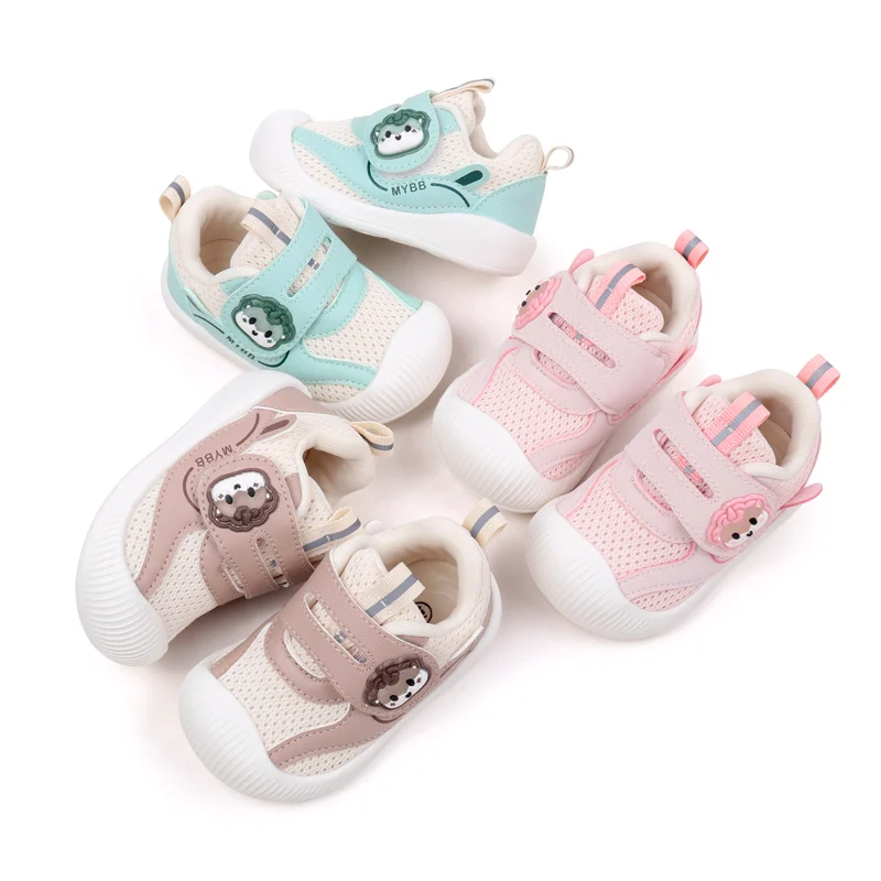Spring & Autumn Cute Children Boy Girl Casual Shoes Fashion Design Mesh Breathable Non-slip Prewalker Shoes First Walkers MY248 2