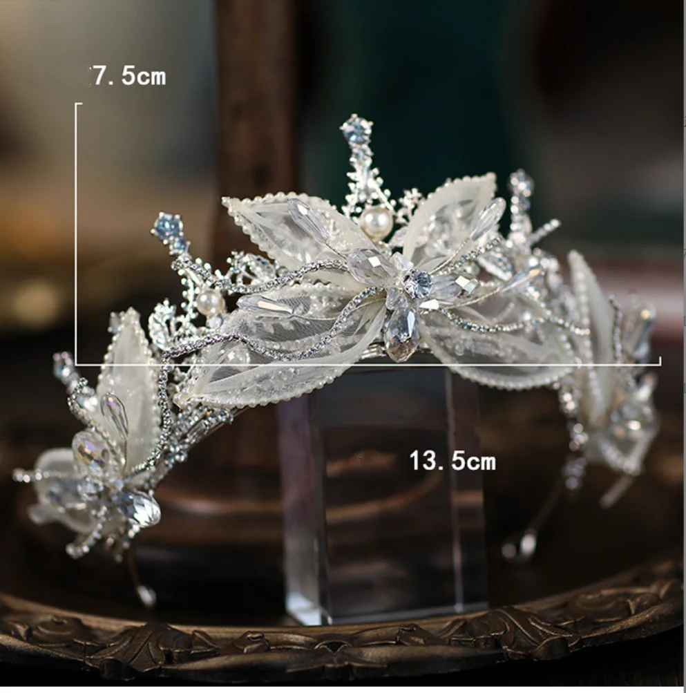

Crystal Crowns Tiaras For Bride Wedding Hair Accessories Princess Bridal Headpiece Crown For Women Pegeant Prom Party Headdress