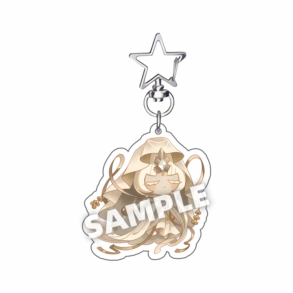 Cookie Run Kingdom Acrylic Keychain - Candy Apple Milk Shadow Pure Vanilla Jewelry Bag Accessory Key Ring Gift