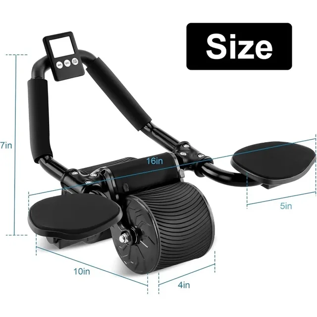 Workout Equipment Double Wheel Abdominal Exerciser Automatic