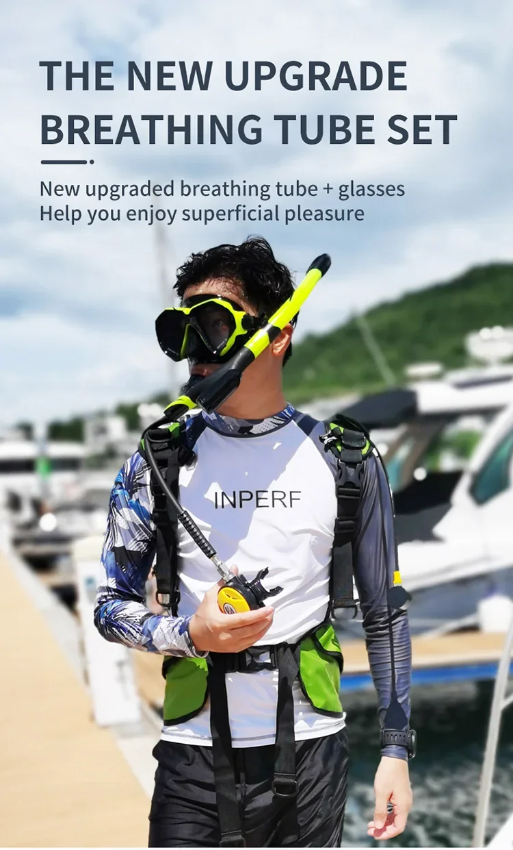 Scuba Diving Tank Portable 2L Diving Tube Oxygen for Underwater Exploration Emer
