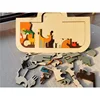 Kids Wooden Educational Animals Noah's Ark Puzzle Toys Solid Leaves Jigsaw for Baby Early Learning 3