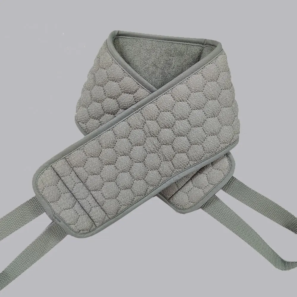 Exfoliating Back Wash Towel Double-sided Shower Washchoth Bath Belt with Handles Body Scrub Strap Dead Skin Cleaning Tool