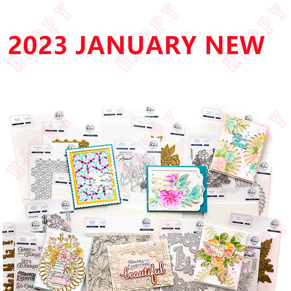 

Metal Cutting Dies Stamps Stencil Hot Foil Lace Bouquet Flowers Decoration DIY Scrapbook Diary Template Card Embossing Handcraft