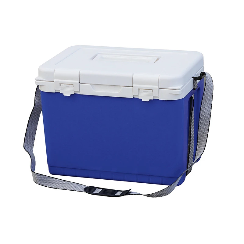 Camping Cooler Box Refrigerator 25l Electric Solar Powered Plastic Portable Car 12v Ice Rotomolded Cooler Box With Wheel