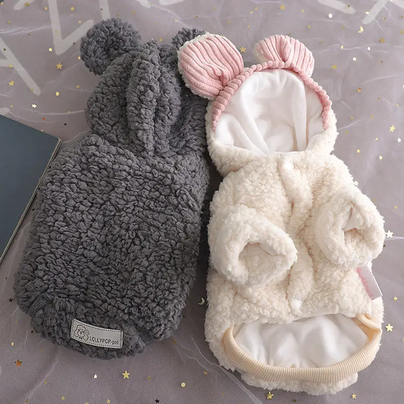

New Pet Clothing Cotton-padded Teddy Fight Corgi Cat Dress Warm Cotton-padded Small Dog Winter Clothes Coat