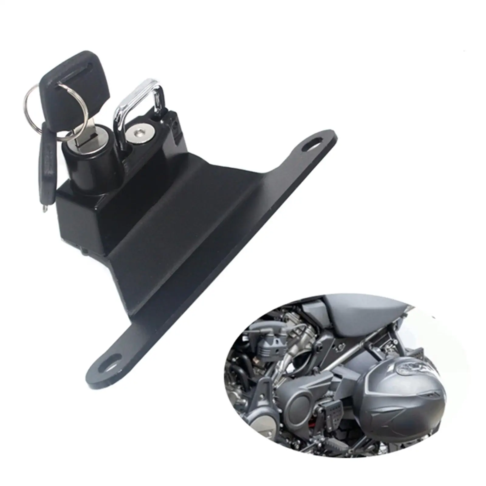 Metal Motorcycle Helmet Security Lock Anti Rust Fit for Harley