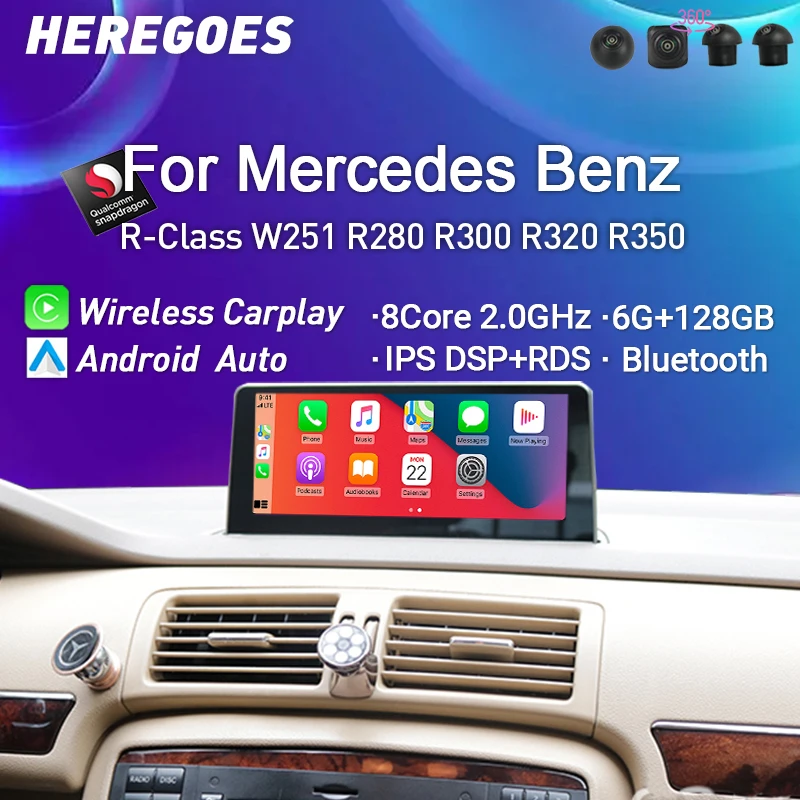 Radio Multimedia con GPS para coche, reproductor con Android 11, IPS, 8