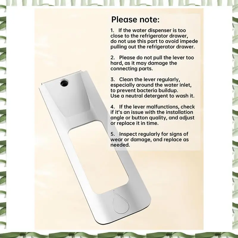 Professional Tool Refrigerator Interior Water Dispensers, [One-Handed Portable Operation] Replacement Handed Water Dispensing Le