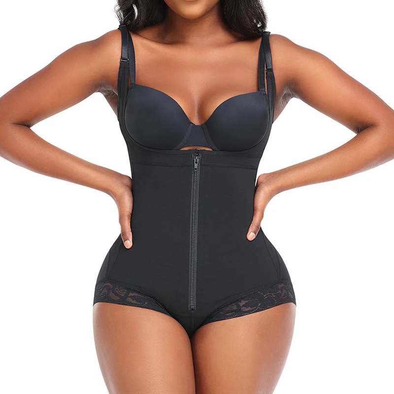 

Shapewear for Women Tummy Control Fajas Colombianas Body Shaper Zipper Open Bust Bodysuit Slim Plus Size Butt Lifter Underwear