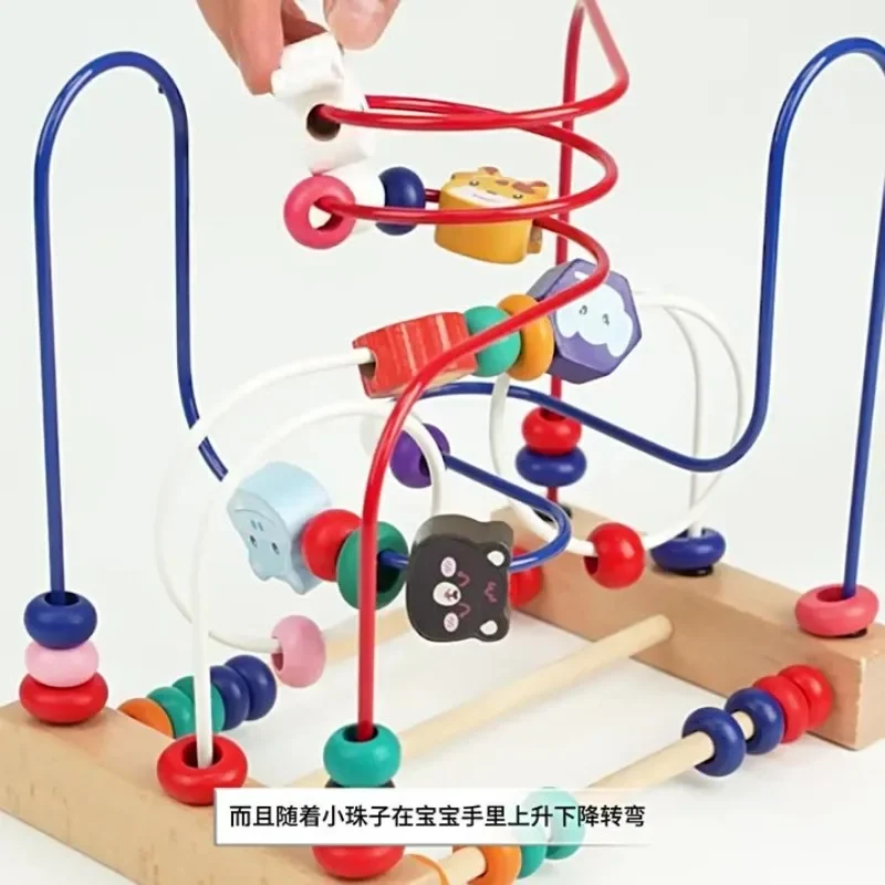 Multifunctional Educational Brain Training Toy with Beads & Color-Coding System,Exercise Thinking Ability,Motor Skills&Problem