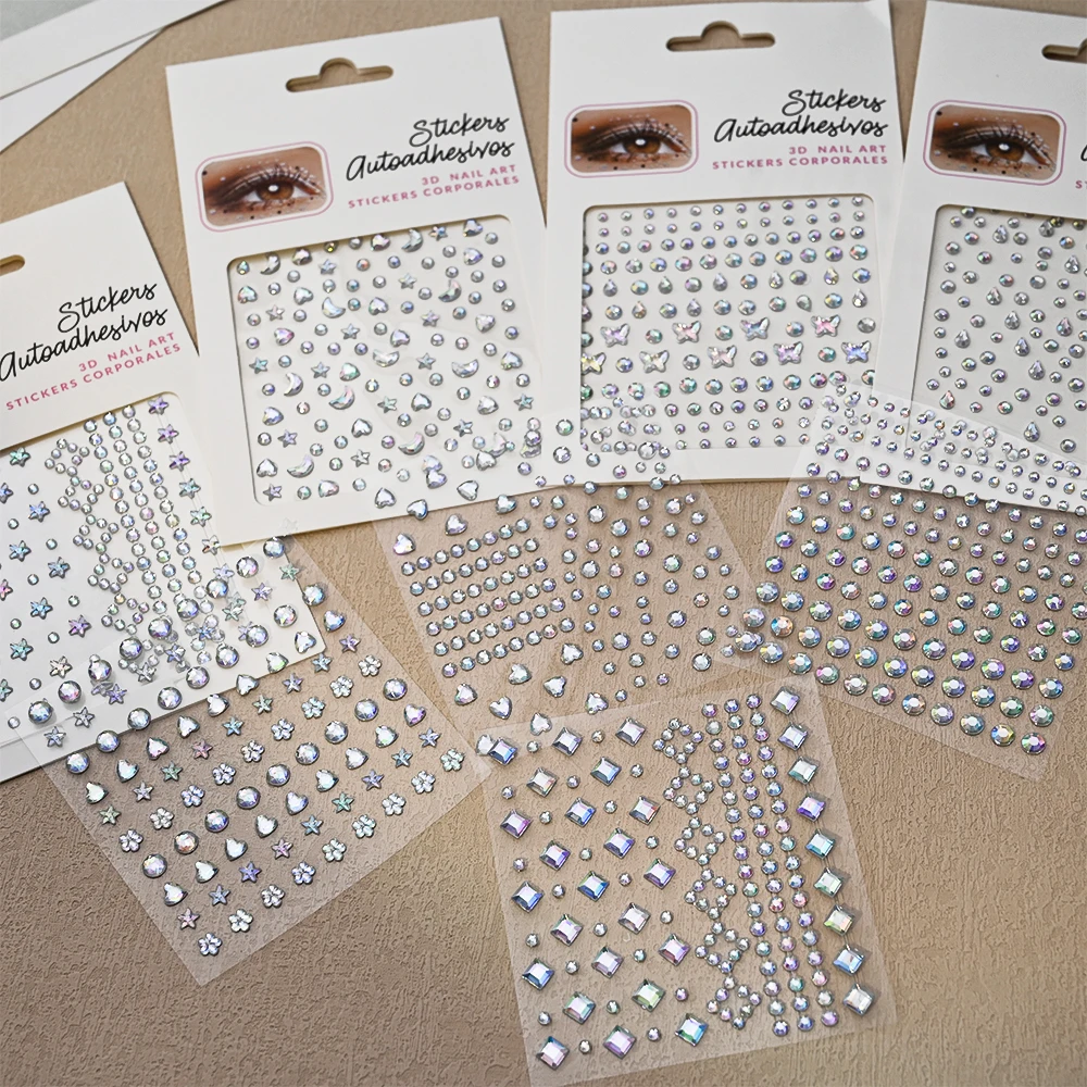 880 pegatinas de gemas de diamantes de imitación para manualidades, pegatinas autoadhesivas para joyas, joyas acrílicas, manualidades, pequeñas calcomanías para niños 880 pegatinas de gemas de diamantes de imitación para manualidades, pegatinas autoadhesivas para joyas, joyas acrílicas, manualidades, pequeñas calcomanías para niños