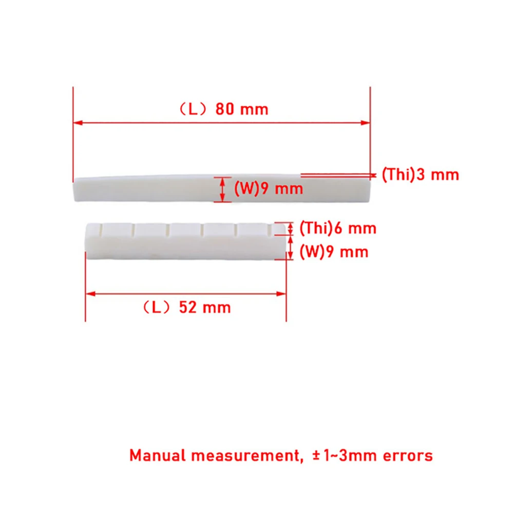 6 String Bone Classical Guitar Bridge Saddle And Nut 80mm 52mm Real Guitar Nut Saddle guitar bridge saddle