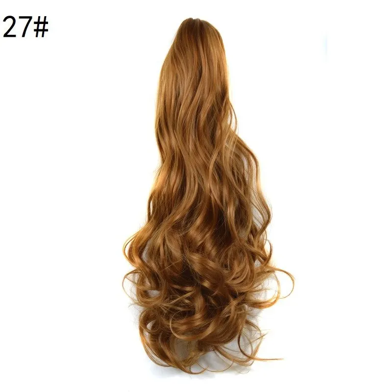 S00241e4d0e414d3a868af92a77a90eeek 24inch Synthetic Multicolor Horsetail Extensions Very Long And Fluffy Wavy Heat Resistant For Women Curling Pieces Mallzona
