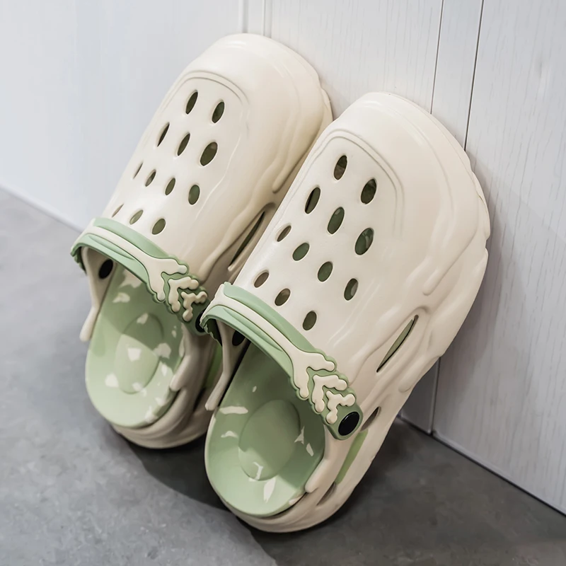 Summer Sandals Unisex Summer 5.0 Soft EVA Indoor Slippers Fashionable Casual Beach Vacation Anti-Slip Plus Size Flip Flops For Couples