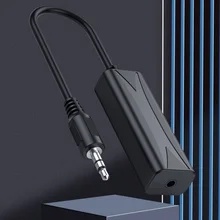 차량용 스피커 라인 3.5mm Aux 오디오 노이즈 필터, 그라운드 루프 노이즈 아이솔레이터 제거, 스테레오 오디오 시스템, 자동차 액세서리