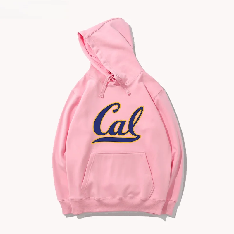 Universi of California Berkeley 공식 후드 재킷 유니섹스 캐주얼 루즈핏 폴리에스테르 코튼 블렌드 청소년 패션