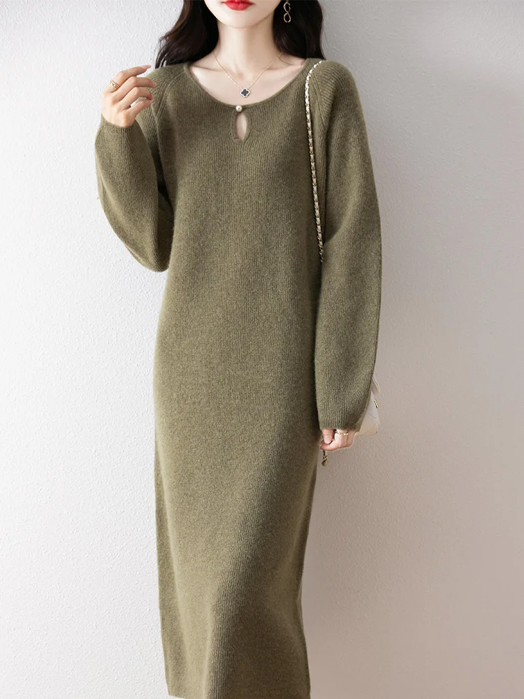 wool ladies dresses Helen 17| Vintage dress Crafted from our ultra Women's Wool Designer Dresses |