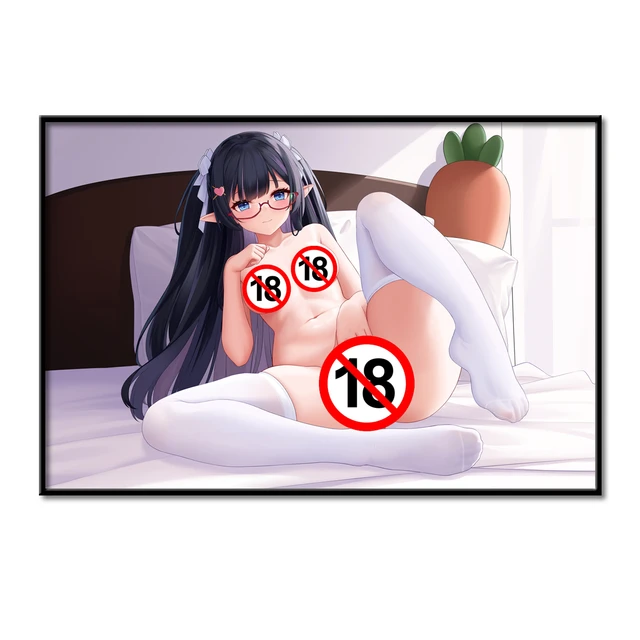 640px x 640px - Anime Sexy Pussy Naked Girl Uncensored Wall Art Canvas Posters and Prints  Modern Paintings For Home Bedroom Decor J039 - AliExpress