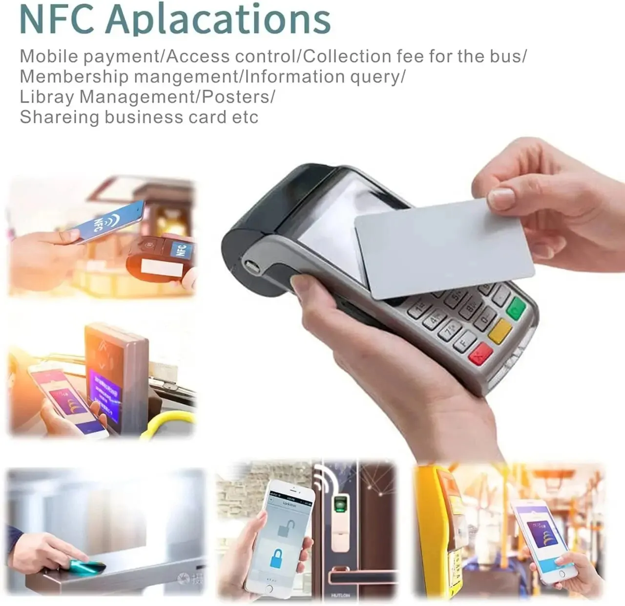 10pcs Black/Red/Blue/Green/Yellow NFC Card Ntag215 Card with NTAG215 NFC Business Card BEST SELLERS