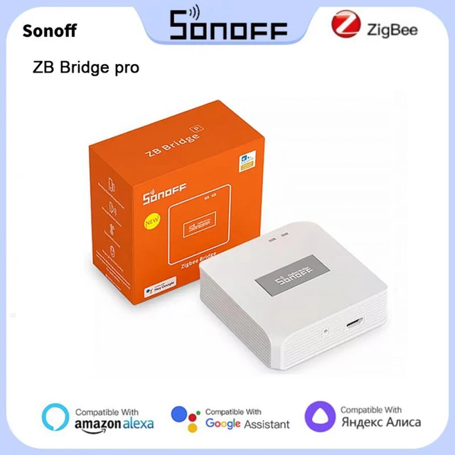 SONOFF Zigbee Bridge Pro Hub Router, ZigBee 3.0 Smart Gateway, APP Control  and Multi-Device Management, Compatible with SONOFF Zigbee Devices 