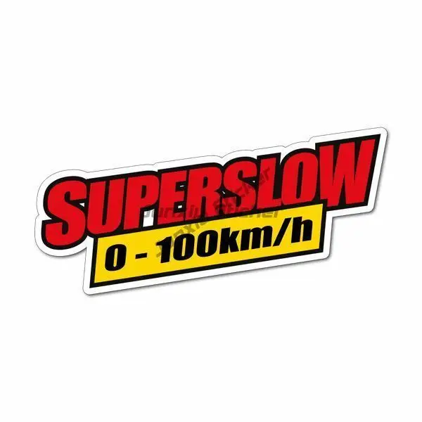 

Super Slow Sticker / Decal - 0-100 AF Funny Parody Aussie Straya Low Car Window Truck Camper Guitar Car Body