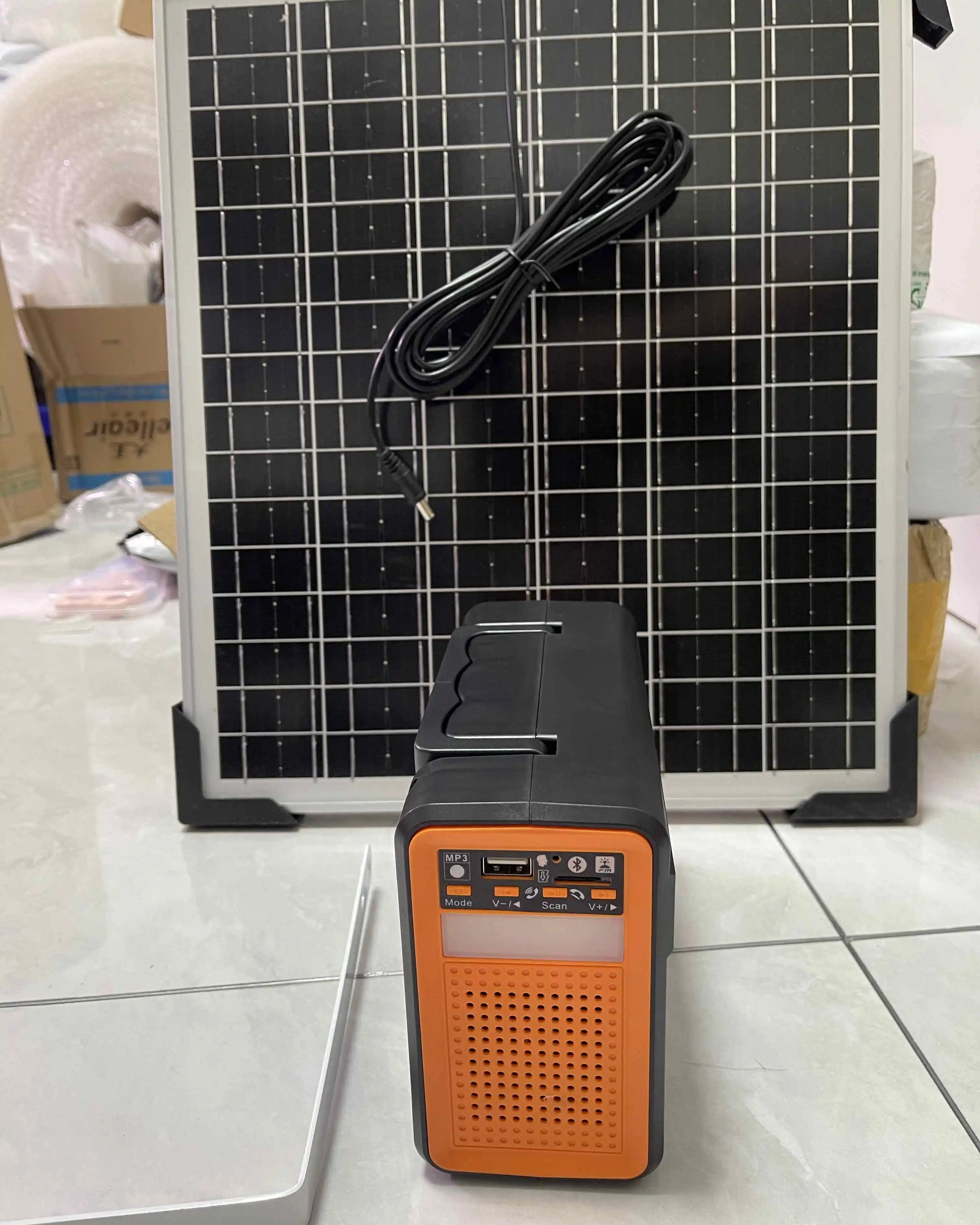 Portable Power Station Solar Panel Power Storage 25200mAh LiFePO4 Generator System Lighting USB Charging Home Outdoor Camping