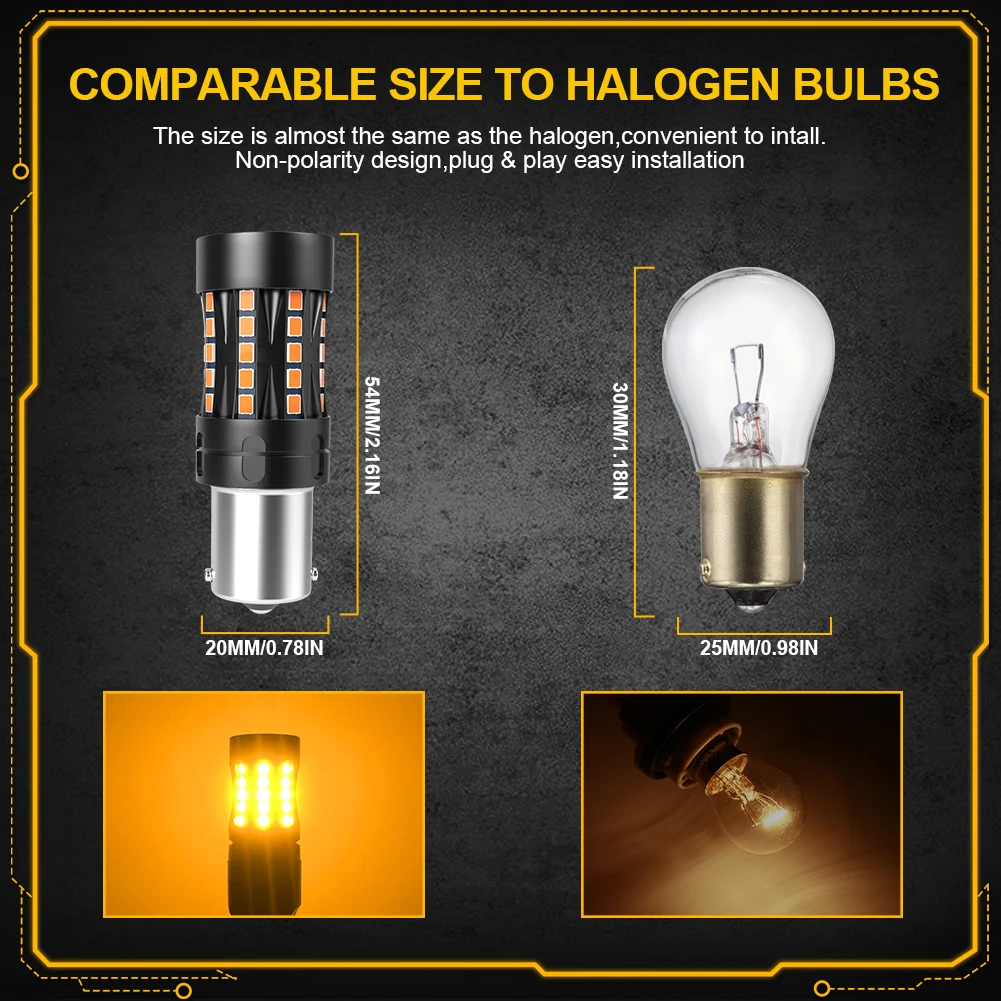 2x LED T20 7440 WY21W W21W LED Canbus ���� ���� ������ �÷��� ���� ���õ� BAU15S BA15S 1156 PY21W P21W LED �ڵ��� ���� ������