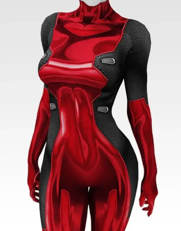 Marvel-Inspired Deadpool Spandex Bodysuit Cosplay Costume for Women