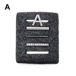 Diamond Jewelry Charm for Watch Band - Elegant Bracelet Accessory (Letter A)