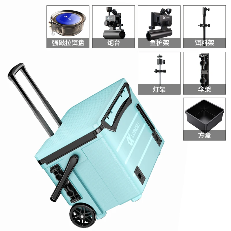 New Fishing Box Full Set of Trolley with Wheels Multifunctional