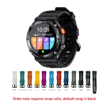 Smartwatch C21 Pro da uomo, robusto, per sport all'aperto, con assistente vocale AI, impermeabile, fitness tracker, risposta alle chiamate, smartwatch per uomo