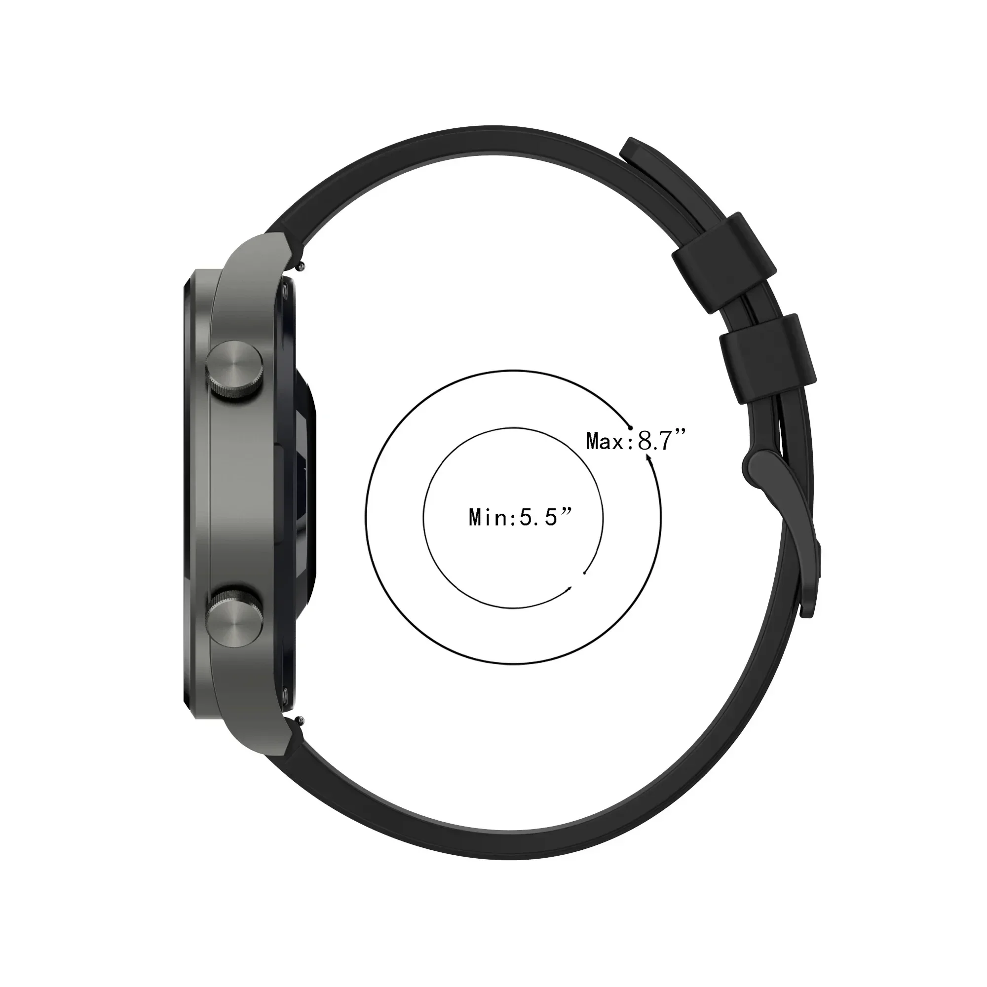 Premium Silicone Strap Band for Smartwatches - 20mm & 22mm Options