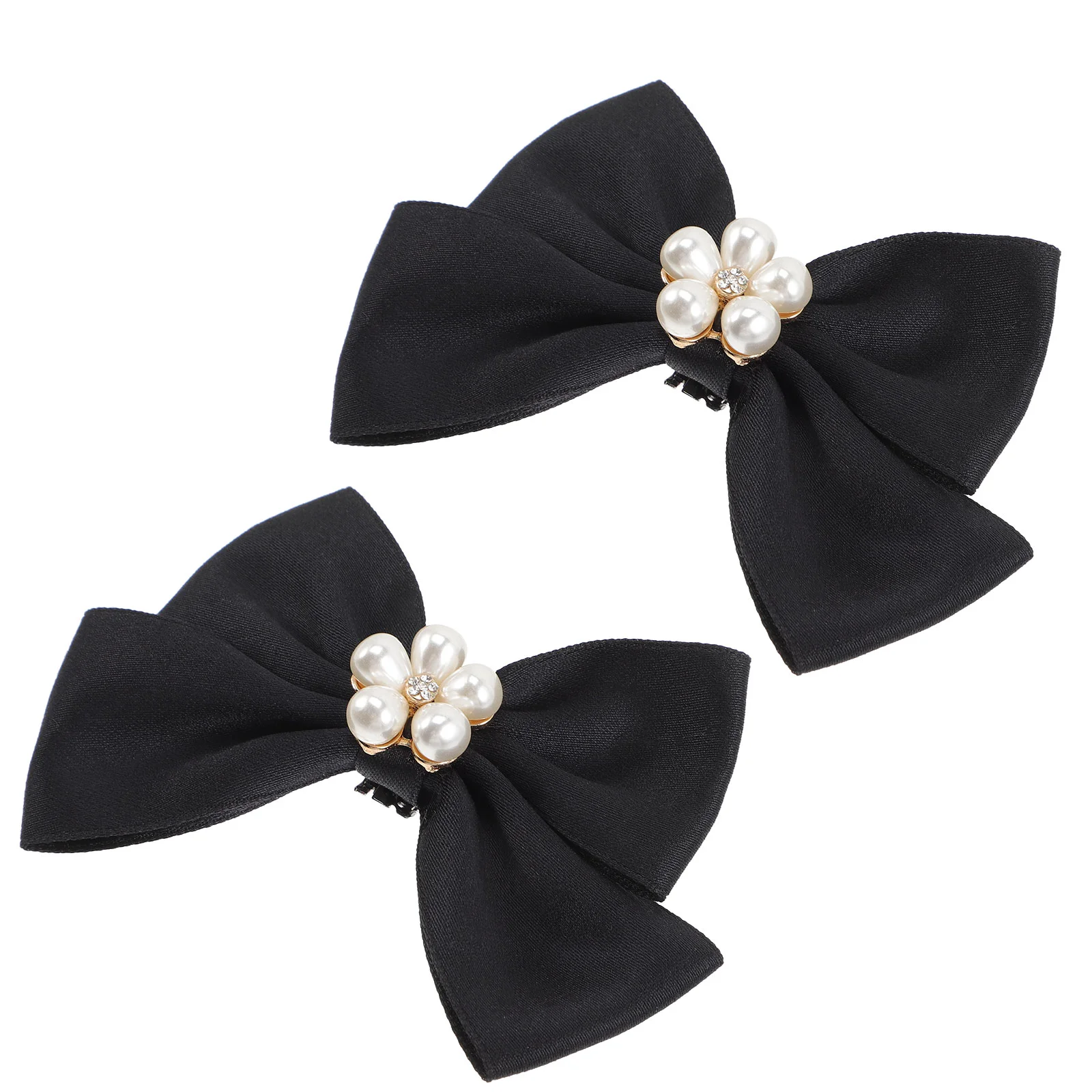 

1 Pair Shoe Clips Bow Pearls Shoe Clips Wedding Shoe Charms Shoe Decoration