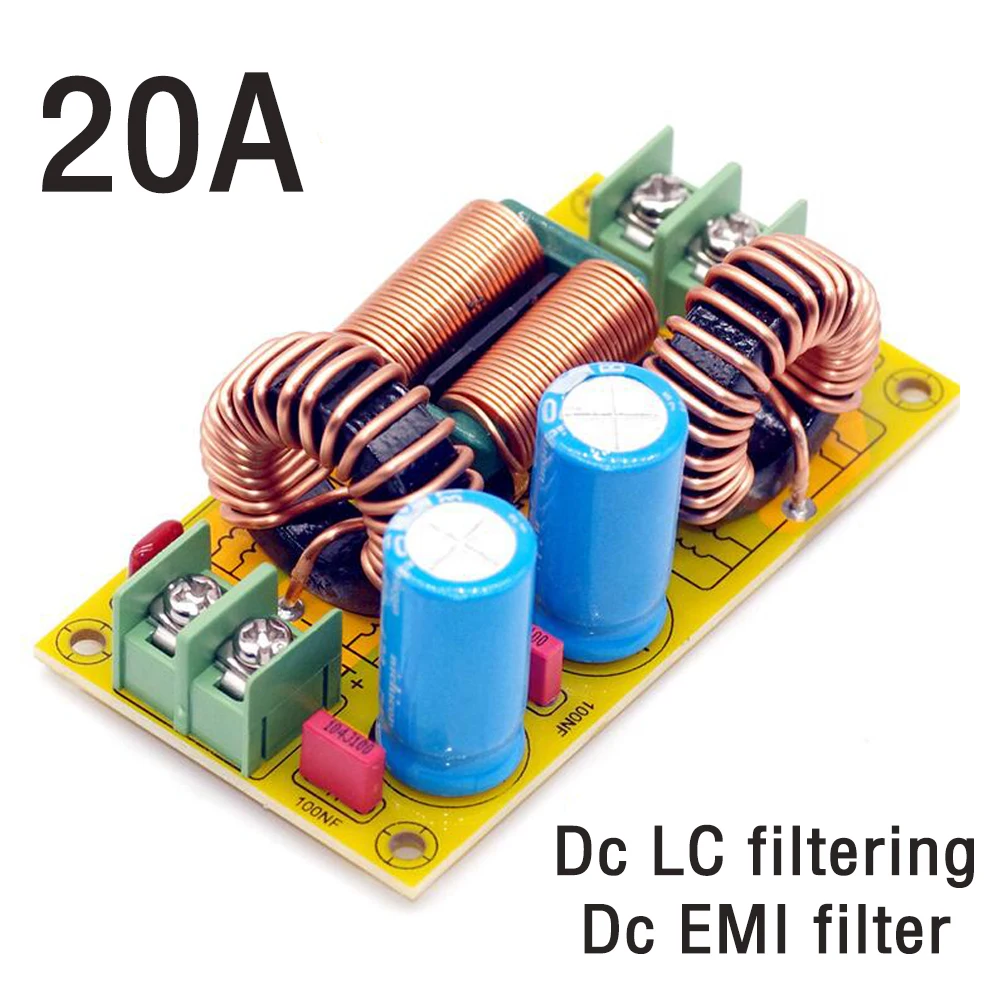 2A 4A 10A 20A DC LC Filter EMI interference Filter DC50V EMC FCC high frequency