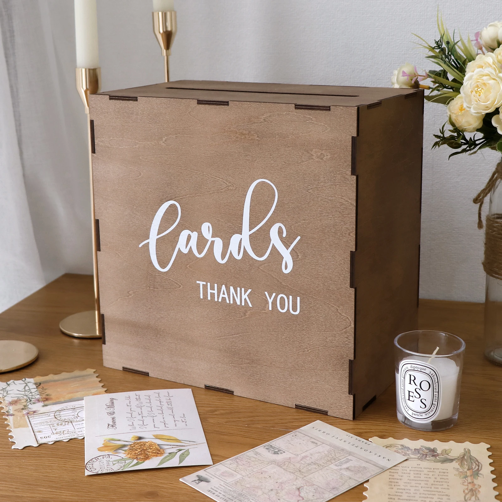WeddingCardBoxwithLidWoodGiftBoxesWeddingReceptionRustic